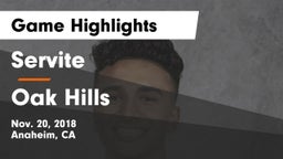 Servite vs Oak Hills  Game Highlights - Nov. 20, 2018
