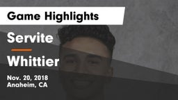 Servite vs Whittier Game Highlights - Nov. 20, 2018