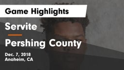 Servite vs Pershing County  Game Highlights - Dec. 7, 2018