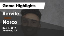 Servite vs Norco  Game Highlights - Dec. 4, 2019