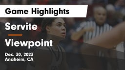 Servite vs Viewpoint  Game Highlights - Dec. 30, 2023