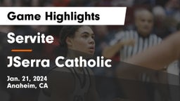 Servite vs JSerra Catholic  Game Highlights - Jan. 21, 2024