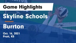 Skyline Schools vs Burrton Game Highlights - Oct. 16, 2021