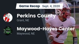 Recap: Perkins County  vs. Maywood-Hayes Center 2020