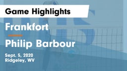 Frankfort  vs Philip Barbour  Game Highlights - Sept. 5, 2020