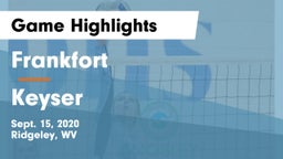 Frankfort  vs Keyser  Game Highlights - Sept. 15, 2020