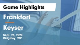 Frankfort  vs Keyser  Game Highlights - Sept. 26, 2020