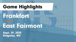 Frankfort  vs East Fairmont Game Highlights - Sept. 29, 2020
