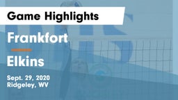 Frankfort  vs Elkins  Game Highlights - Sept. 29, 2020