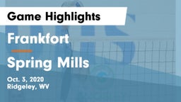 Frankfort  vs Spring Mills Game Highlights - Oct. 3, 2020