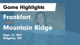 Frankfort  vs Mountain Ridge Game Highlights - Sept. 21, 2021