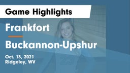 Frankfort  vs Buckannon-Upshur Game Highlights - Oct. 13, 2021