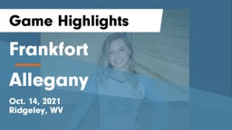 Frankfort  vs Allegany Game Highlights - Oct. 14, 2021