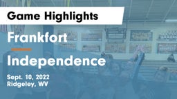 Frankfort  vs Independence Game Highlights - Sept. 10, 2022
