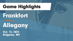 Frankfort  vs Allegany Game Highlights - Oct. 13, 2022