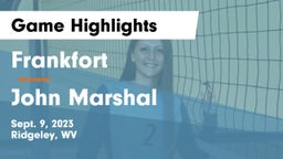 Frankfort  vs John Marshal Game Highlights - Sept. 9, 2023