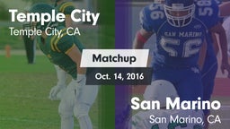 Matchup: Temple City High vs. San Marino  2016