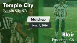 Matchup: Temple City High vs. Blair  2016