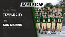 Recap: Temple City  vs. San Marino  2016