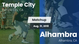 Matchup: Temple City High vs. Alhambra  2018