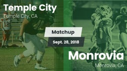 Matchup: Temple City High vs. Monrovia  2018