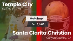 Matchup: Temple City High vs. Santa Clarita Christian  2018