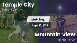 Matchup: Temple City High vs. Mountain View  2019