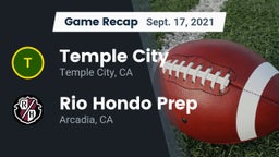 Recap: Temple City  vs. Rio Hondo Prep  2021