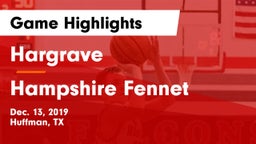 Hargrave  vs Hampshire Fennet Game Highlights - Dec. 13, 2019