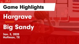 Hargrave  vs Big Sandy Game Highlights - Jan. 3, 2020