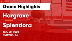 Hargrave  vs Splendora  Game Highlights - Jan. 28, 2020