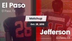 Matchup: El Paso  vs. Jefferson  2016