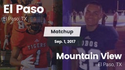 Matchup: El Paso  vs. Mountain View  2017
