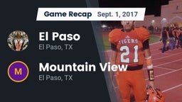 Recap: El Paso  vs. Mountain View  2017