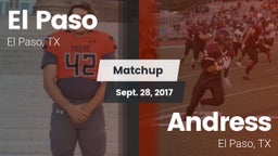 Matchup: El Paso  vs. Andress  2017