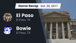 Recap: El Paso  vs. Bowie  2017
