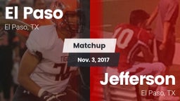 Matchup: El Paso  vs. Jefferson  2017