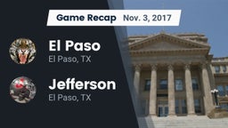 Recap: El Paso  vs. Jefferson  2017