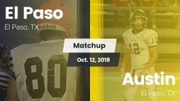 Matchup: El Paso  vs. Austin  2018