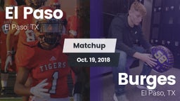 Matchup: El Paso  vs. Burges  2018