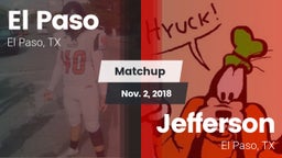 Matchup: El Paso  vs. Jefferson  2018