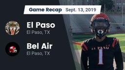 Recap: El Paso  vs. Bel Air  2019