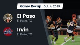 Recap: El Paso  vs. Irvin  2019