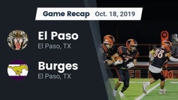 Recap: El Paso  vs. Burges  2019