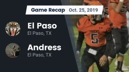 Recap: El Paso  vs. Andress  2019
