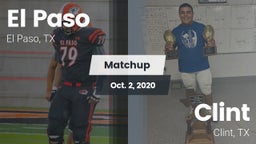Matchup: El Paso  vs. Clint  2020