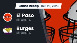 Recap: El Paso  vs. Burges  2023