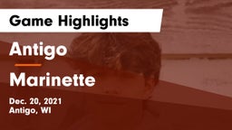 Antigo  vs Marinette  Game Highlights - Dec. 20, 2021