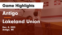Antigo  vs Lakeland Union  Game Highlights - Dec. 8, 2023