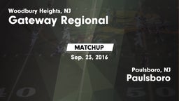 Matchup: Gateway Regional vs. Paulsboro  2016